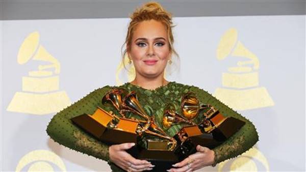 Adele’s album, “25,” swept the Grammy's and won five awards--including best album, song of the year and record of the year, beating rival Beyoncé in the top three categories. Photo: Reuters