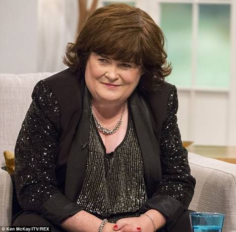 Big money: Companies owned by Scottish singer Susan Boyle have more than 2.6million in the bank